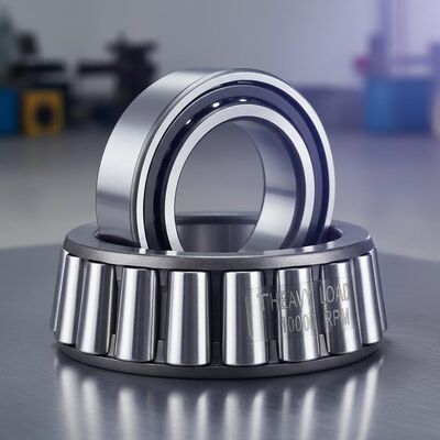 TIMKEN 重荷用および最大10,000RPM速度のための鋼のケージ材料の角型ローラーベアリング